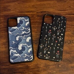 iPhone 11 Pro Max Stylish Blue and Black Phone Cases